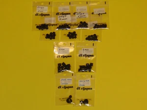 Jet Black Natural Onyx 5mm 6mm Bead Vintage Variety Lot of 11 Packs NOS - Picture 1 of 17