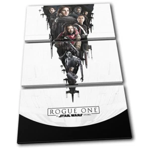 Star Wars Rogue One Poster Gaming TREBLE CANVAS WALL ART Picture Print - Picture 1 of 1