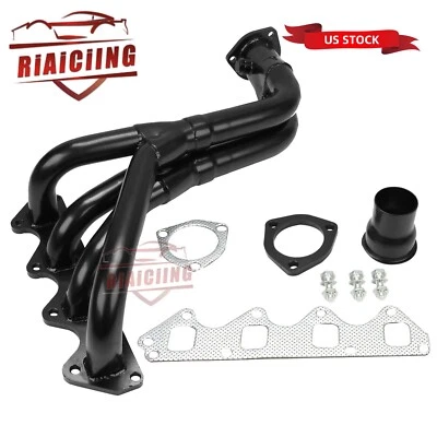 Cabezal de acero inoxidable negro para Suzuki Samurai & Geo Tracker 1.3L 1.6L L4 Performance Foto 1 de 4