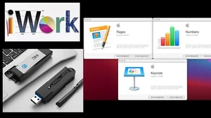 iWork 2017 Pages, Numbers, And Keynote USB Installer For Apple Mac OS X - Picture 1 of 4