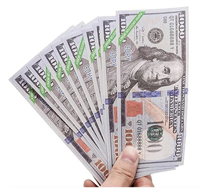 100Pcs Ancestor Money USD Joss Paper Money Ancestor Money to Burn Hell Bank Note