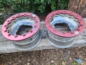 CAN AM DS650 DOUGLAS OMF 10X5 FRONT WHEELS RIMS BEAD LOCK 2003 03 2004 04 DS 650 - Picture 1 of 15