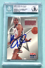 Anfernee Hardaway 1996 Skybox USA Signature Signed Autograph BAS BGS Witnessed