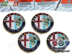 WHEEL CENTRE CAPS RIM HUB COVERS 50521712_KIT Alfa Romeo New Original - Picture 1 of 2
