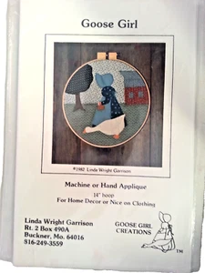 Goose Girl Applique Pattern / New 1982 / Linda Wright Garrison - Picture 1 of 4