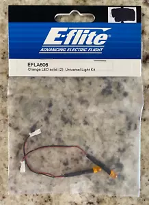 RC E-FLITE ADVANCING ELECTRIC FLIGHT EFLA606 ORANGE LED (2) UNIVERSAL LIGHT KIT - Picture 1 of 4