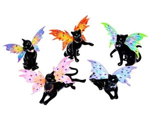 Rare Cat Set of 5 Blake Jensen 2013 Limited Edition Feline Fairy Collection - Picture 1 of 11