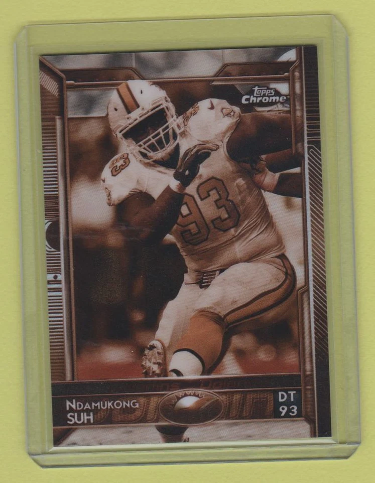 2015 Topps Chrome Sepia Refractor Ndamulkong Suh Dolphins #30/99 - Image 1 of 1