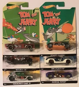 Hot Wheels Tom & Jerry 2014 Series Of 6 Walmart Exclusive Sealed Complete Set - Picture 1 of 8