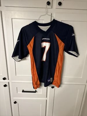 Reebok Denver Broncos John Elway no. Jersey reversible 7 talla mediana azul marino/blanco Foto 1 de 4