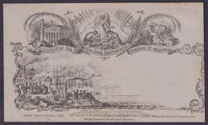 1850 Valentines Universal Brotherhood Propaganda Envelope Scarce State 6 Unused - Picture 1 of 2