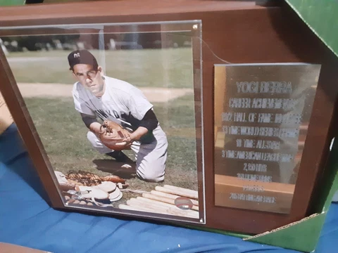 Yogi Berra Career Achievements Plaque 15x12 Cover