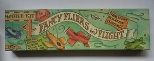 DIY Mobile Kit To Make 4 Fancy Fliers in Flight Wood Airplanes New In Box - Picture 1 of 3
