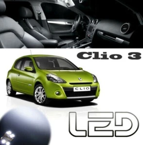 Per Clio 3 P2 15 Lampadine LED Abitacolo Luce Interna Cofano Targa Plafoniera - Foto 1 di 7