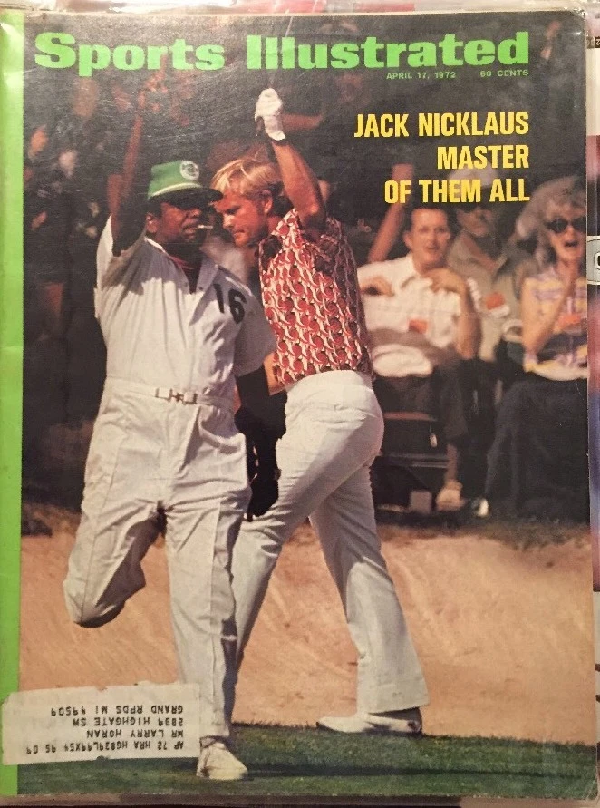 Jack Nicklaus Masters Sports Illustrated 4-17-72 Foto 1 de 1