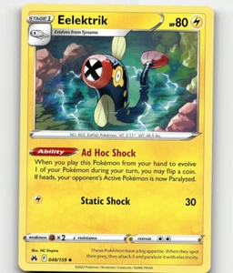 Pokemon Eelektrik 048/159 Krone Zenith Uncommon - Bild 1 von 1