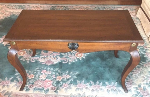 Baker Milling Road Console End Table English Provincial Cabriole Legs  #2 of 2 Cover