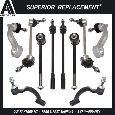 Complete Front & Rear Sway Bar Links & Tie Rod Kit 10pc for Jaguar XJ8 XJ XK XKR - Image 1 of 4