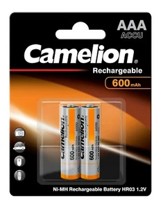 2 x batteries de téléphone Camelion AAA Micro 600mAh Accus NiMH 1,2V piles rechargeables - Photo 1/1