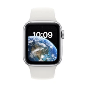 Apple Watch SE 2nd Gen GPS + Cellular 40mm Silver Aluminium Case White Band - Picture 1 of 2