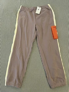 Nike Sweatpants Girls Size XL+ Purple Cream Side Pocket Drawstring Joggers NWT - Picture 1 of 7
