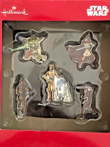 HALLMARK STAR WARS - Christmas Tree Ornaments, set of 5 - Year 2013 Clone Wars - Picture 1 of 3
