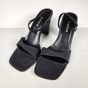 Bebe Zahara Women's Platform Sexy 4” High Heels Shoes Black 8B - Picture 1 of 8