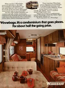 Pubblicità Stampa Vintage 1979 Winnebago Condominio Che Va Posti Vista Interno - Foto 1 di 2
