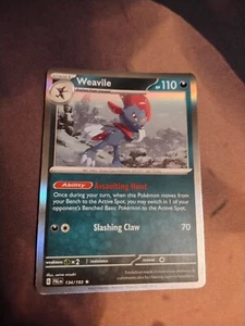 Weavile 134/193 Holo Rare Paldea Evolved Pokemon TCG-NM - Picture 1 of 2