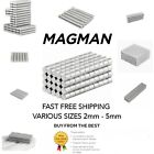 Magnets Disc N52 Neodymium. Small & Tiny 2mm 3mm 4mm 5mm Rare Earth Top Quality 