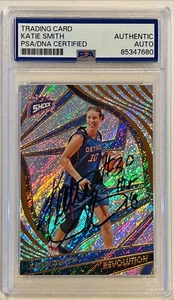 2022 Panini Revolution Katie Smith Detroit Shock Signed Auto Card #86 PSA DNA - Picture 1 of 1