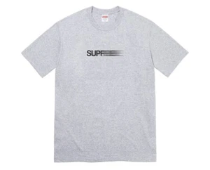 SUPREME SS23 MOTION LOGO TEE BLACK WHITE RED GREY BLUE PEACH - Picture 1 of 7