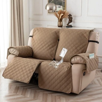 Juego Sofá Reclinable Antideslizante Impermeable 2 Plazas, Decoración Hogar Protección Foto 1 de 4