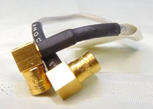 SMB Buchse 90° bis 90° SMB Buchse Gold 6" lang RF Signal Koax Kabel/Draht - Bild 1 von 3