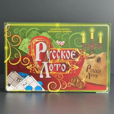 Popular Old Russian Game Bingo Wooden LOTO Lotto Wooden Barrels Русское ЛОТО - Image 1 of 2