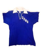 Vtg Vintage 1940s 40s Royal Blue White Dons Knit Prep Sporty Athletic Jersey