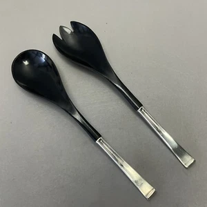 Salad Set Sterling Handles Mid-Century Modern - Picture 1 of 5