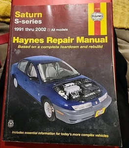 1991-2002 SATURN S-SERIES SL SC SW HAYNES REPAIR MANUAL 87010 - Picture 1 of 2