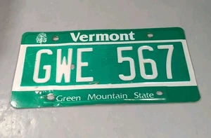 Matrícula Vermont Green Mountain State Maple Tree # GWE 567 caducada - Imagen 1 de 7