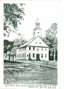 Midway Historic Old Midway Church 1936 unbenutzt GA - Bild 1 von 2