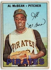 1967 Al McBean Topps - Piratas de Pittsburgh - pliegue - Imagen 1 de 2