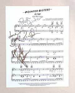 POINTER SISTERS signierte JUMP Noten RUTH POINTER +2 COA - Bild 1 von 9