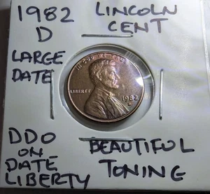 1982-D Lincoln Memorial Cent-Large Date/3.1g COPPER Error/Doubled Die - Picture 1 of 8