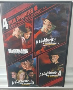 4 Film Favorites: a Nightmare on Elm Street 1-4 (DVD) Very Good Condition - Picture 1 of 7