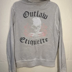 Vintage Juicy Couture Sweatshirt Gray Outlaw Etiquette Size Medium - Picture 1 of 4