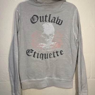 Sudadera De Colección Juicy Couture Gris Etiqueta Outlaw Talla Mediana Foto 1 de 4