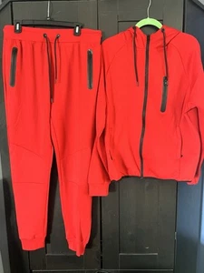 Weiv LA Tech Fleece Tracksuit Set Size XL Blue Red White Gray NWT - Picture 1 of 20