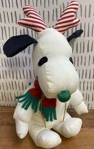 Whitman's Peanuts Snoopy Weihnachten Rentier Geweih Plüschtier 8 Zoll glatter Stoff - Bild 1 von 8