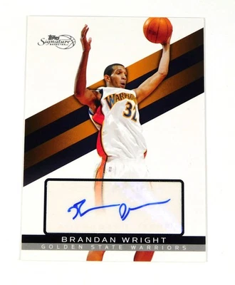 2008-09 Topps Signature Autographs Brandan Wright #TSA-BW Warriors Auto /3645 - Image 1 of 2