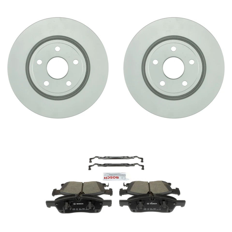 Kit de pastillas de freno de disco de cerámica Quietcast rotores delanteros Bosch para Jeep Grand Cherokee Foto 1 de 1